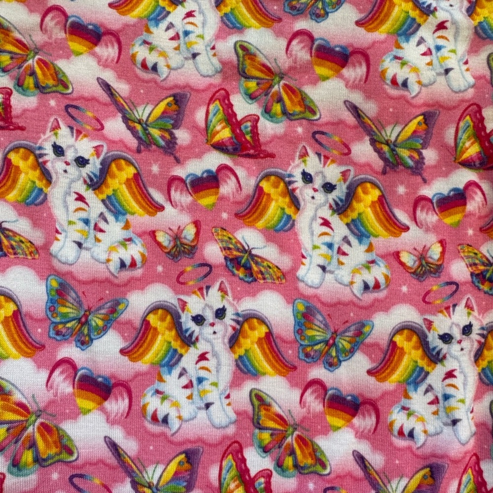 Lisa Frank Angel Kitty Ruffled Cap Sleeve Tulle Skirt Bodysuit (2T) - Picture 4 of 5